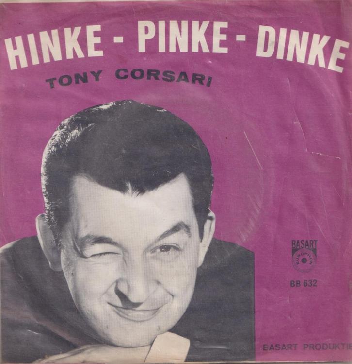 Tony Corsari – Hinke-Pinke-Dinke / Alle dagen Zondag - Singl, Cd's en Dvd's, Vinyl Singles, Gebruikt, Single, Nederlandstalig