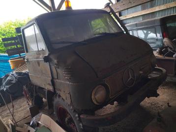 Unimog 411 westfalia, Autos, Oldtimers & Ancêtres, Achat, Beige, 2 places, Boîte manuelle