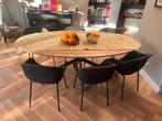 Nieuw! Eettafel ovaal, Huis en Inrichting, Tafels | Eettafels, Ophalen, Vijf personen of meer, 200 cm of meer, Modern klassiek landelijk eettafel brocante