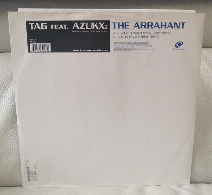 Tag Feat. Azukx - The Arrahant/Vinyl, 12" Progressive Trance, Cd's en Dvd's, Vinyl | Overige Vinyl, Zo goed als nieuw, 12 inch