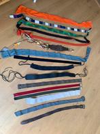 16 ceintures en vrai cuir (leather) et cotton de qualite, Neuf, Ceinture