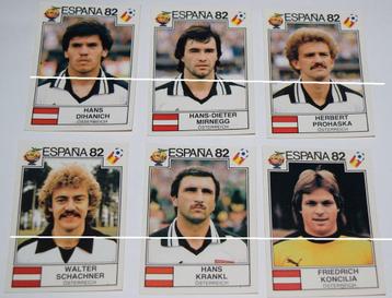 Panini WK Espana 82 / Oostenrijk / 6 stickers beschikbaar voor biedingen