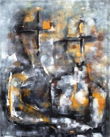 " Holding on to you " Acrylschilderij van Suzanne Visser beschikbaar voor biedingen