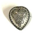 Antiek broche ,,hartje”, Handtassen en Accessoires, Broches, Ophalen of Verzenden, Zo goed als nieuw, Zilver