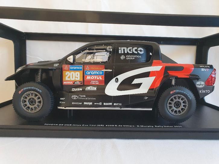 Toyota GR DKR Hilux EVO Rallye Dakar 2024 Ixo 1:18, Hobby & Loisirs créatifs, Voitures miniatures | 1:18, Neuf, Voiture, Autres marques