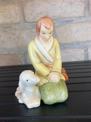 Vintage gemerkt porseleinen HUMMEL Kerstbeeldje dd 1960 beschikbaar voor biedingen