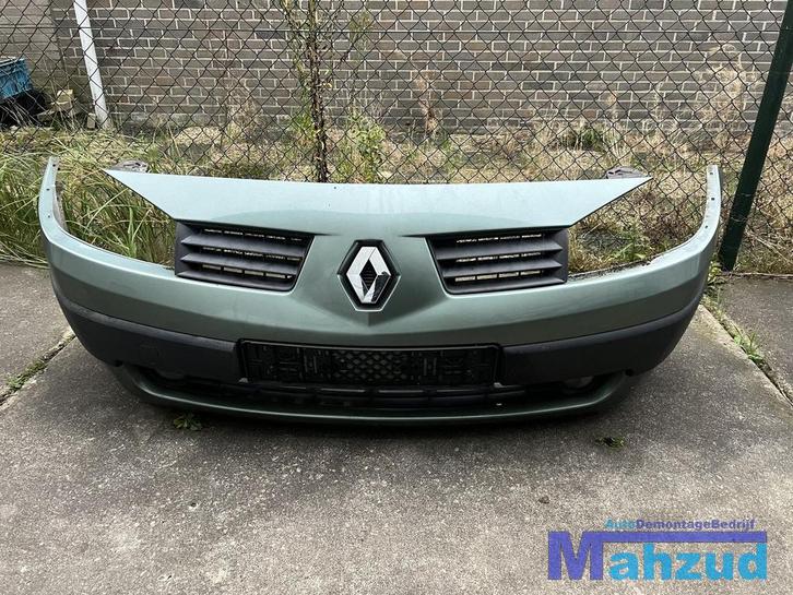 RENAULT MEGANE 2 groen TED97 Voorbumper 2001-2009, Auto-onderdelen, Carrosserie, Bumper, Renault, Voor, Gebruikt, Ophalen of Verzenden