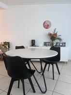 Ronde marmeren tafel, Ophalen, Zo goed als nieuw, Vier personen, Rond