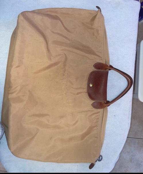 Longchamp Max beige met een zwarte schoenentas, Handtassen en Accessoires, Tassen | Damestassen, Gebruikt, Beige, Ophalen of Verzenden