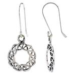Celtic 925 Sterling zilveren oorbellen, Ophalen of Verzenden, Nieuw, Zilver, Zilver
