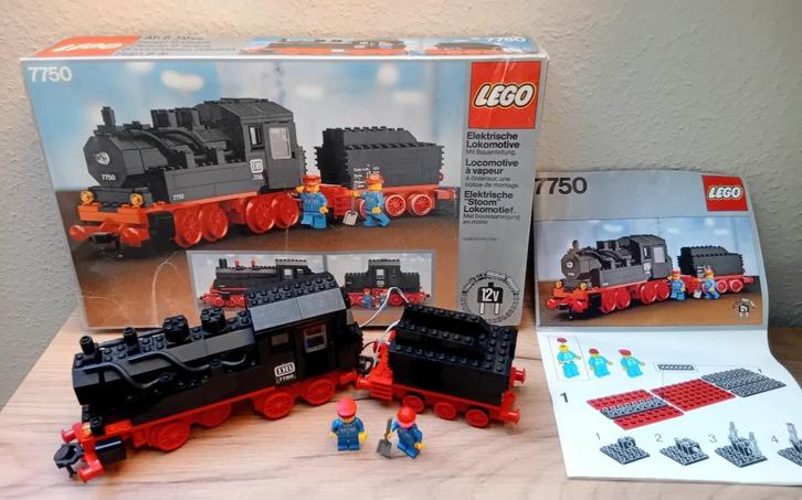 Lego train 12v 7750 complete doos, Kinderen en Baby's, Speelgoed | Duplo en Lego, Zo goed als nieuw, Lego, Ophalen of Verzenden