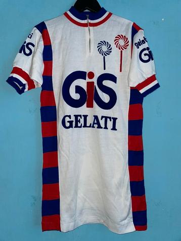Maillot cycliste vélo 1970's Gis Gelato 