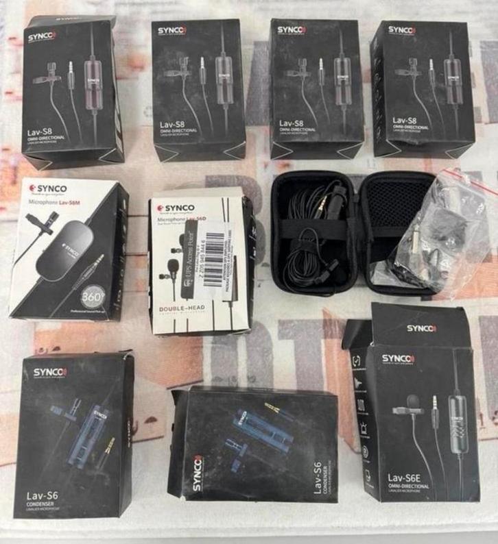10X partij SYNCO Lav-S8 Lavalier Microphone Microfoon Mic, Muziek en Instrumenten, Microfoons, Nieuw, Overige typen, Ophalen of Verzenden