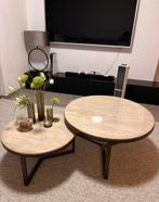 Salontafel steen travertin // luxe, Ophalen, Zo goed als nieuw