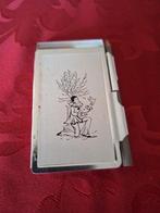 Klein „" vintage "” notitieboek met potlood, in metaal”, Antiek en Kunst, Ophalen