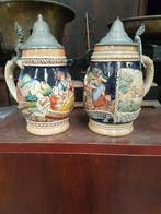 2 bierpotten met deksel, Ophalen of Verzenden