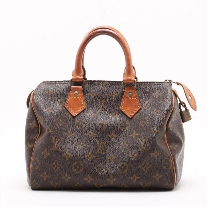 Louis Vuitton Speedy 25 vintage, Handtassen en Accessoires, Tassen | Damestassen, Gebruikt, Handtas, Bruin, Verzenden