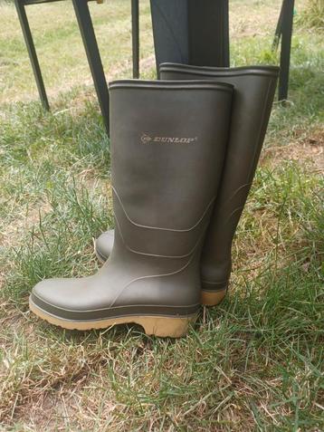 Bottes en caoutchouc Dunlop taille 37, Enlèvement, Utilisé, Bottes, Dunlop