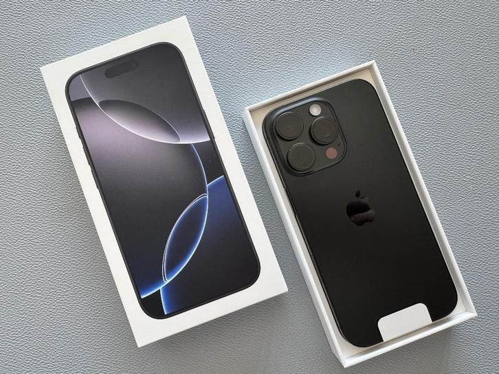 iPhone 16 Pro met garantie!, Telecommunicatie, Mobiele telefoons | Apple iPhone, Zo goed als nieuw, 128 GB, iPhone 16, Zwart, Ophalen
