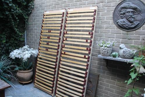 Lattenbodems, Huis en Inrichting, Slaapkamer | Matrassen en Bedbodems, Zo goed als nieuw, Bedbodem, 70 cm of minder, 200 cm, Eenpersoons