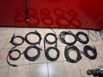 12 x 4x2'5 - 4 polig   speaker cable 2m - 9m, Ophalen of Verzenden, Zo goed als nieuw