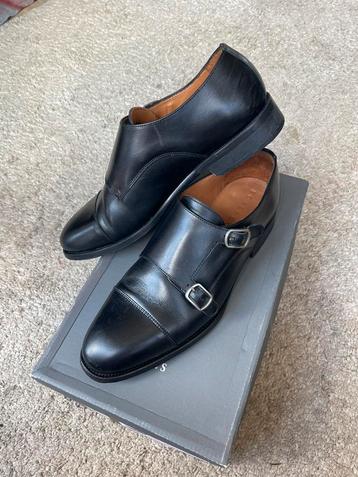 Chaussures noires en cuir à boucles Scalpers – Pointure 42  beschikbaar voor biedingen