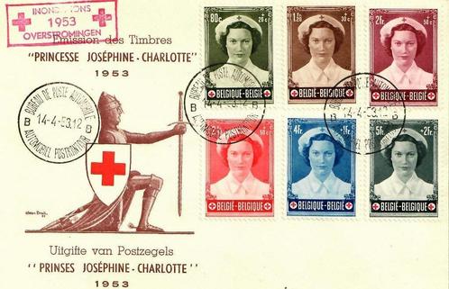 filathelische souvenirs - Belgische postzegels, Postzegels en Munten, Postzegels | Europa | België, Gestempeld, 1e dag stempel