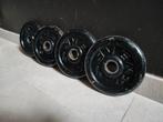 4 x 3kg Halterschijven van Sven (30mm)., Ophalen, Gebruikt, Benen, Halterschijven