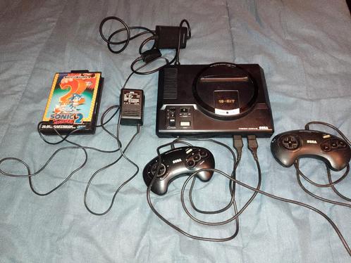 Sega Megadrive 1 console te koop, Games en Spelcomputers, Spelcomputers | Sega, Zo goed als nieuw, Mega Drive, Met 2 controllers