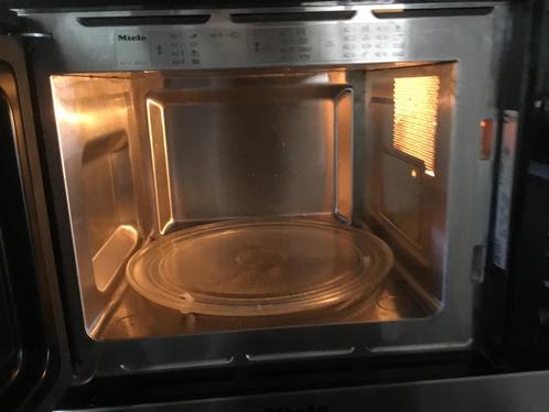 MIELE MICROGOLFOVEN M8161 + WARMHOUDLADE  EGW 3060-1, Elektronische apparatuur, Microgolfovens, Gebruikt, Inbouw, Microgolfoven