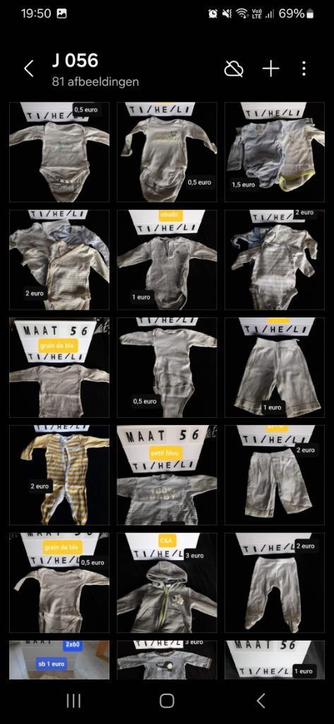 Jongenskleding maat 50 tem 98, Kinderen en Baby's, Kinderkleding | Kinder-kledingpakketten, Gebruikt, Ophalen
