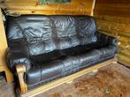 Sofa, Leer, Gebruikt, Driepersoons, Ophalen of Verzenden