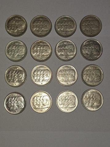 100 frank België 1950/1951 (16 munten) beschikbaar voor biedingen