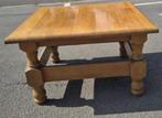 Table basse chêne massif 80x80 cm  solide, à relooker, Enlèvement, Utilisé, Carré, Chêne