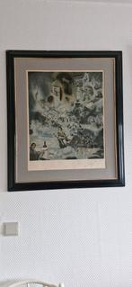 Kleurenlithographie Salvador Dali, Antiek en Kunst, Kunst | Etsen en Gravures, Ophalen