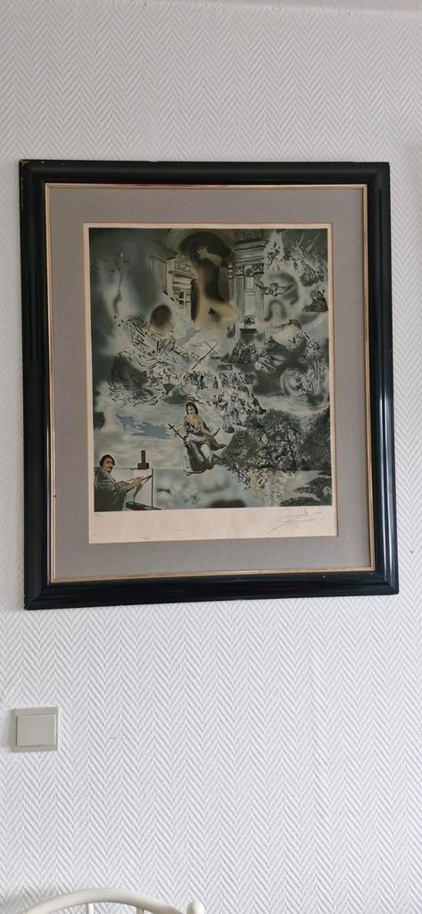 Kleurenlithographie Salvador Dali, Antiek en Kunst, Kunst | Etsen en Gravures, Ophalen