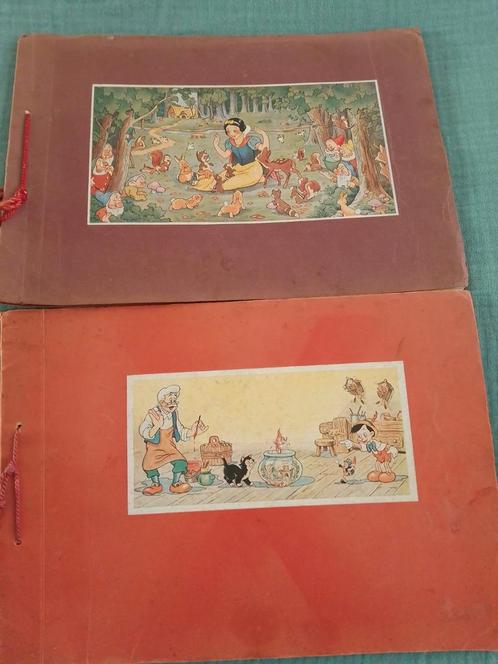 Zeldzame chromoboeken van Pinocchio en Sneeuwwitje., Antiek en Kunst, Antiek | Boeken en Manuscripten, Ophalen of Verzenden
