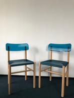 2x Magis - Trattoria Sedia Stoel, Blauw, Twee, Modern, Hout