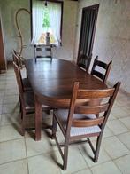 tafel met stoelen, Huis en Inrichting, Tafels | Eettafels, Gebruikt, Ophalen