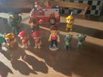Paw Patrol figuren en brandweerwagen, Kinderen en Baby's, Ophalen, Zo goed als nieuw