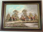 Schilderij R. Wolters landschap, Antiek en Kunst, Kunst | Schilderijen | Klassiek, Ophalen