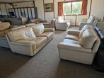 BEIGE BUFFELLEDEREN SALON 3 EN 2 ZIT, Huis en Inrichting, Ophalen, Gebruikt, Leer
