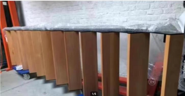 Steel look Trap plaatsbesparend, Doe-het-zelf en Bouw, Ladders en Trappen, Gebruikt, Trap, Ophalen