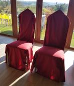 Lot de 2 housses de chaise rouge TEX HOME, Huis en Inrichting, Stoelen, Ophalen, Rood