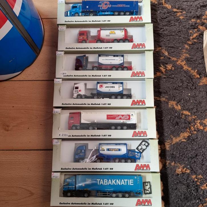 BELGISCH BIER en CONTAINER TRUCKS, Hobby en Vrije tijd, Modelauto's | 1:87, Ophalen of Verzenden