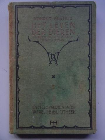 Konrad Günther LaHet leven der dieren livre ancien 1923, Enlèvement ou Envoi, Konrad Günther