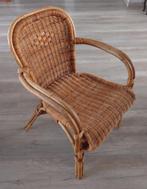 Rotan Rieten stoel, Huis en Inrichting, Stoelen, Ophalen, Gebruikt, Bruin, Riet of Rotan