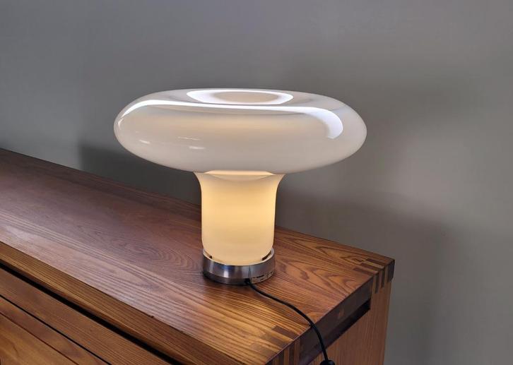 Lesbo Lamp by Angelo Mangiarotti for Artemide, 1967, Huis en Inrichting, Lampen | Tafellampen, Zo goed als nieuw, Glas, Ophalen of Verzenden