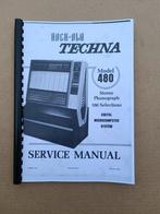Service Manual: Rock-Ola 480/ Techna (1980) jukebox nieuw !, Verzamelen, Automaten | Jukeboxen, Verzenden
