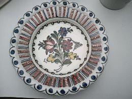 Vintage handgeschilderde schaal, Antiek en Kunst, Antiek | Wandborden en Tegels, Ophalen of Verzenden